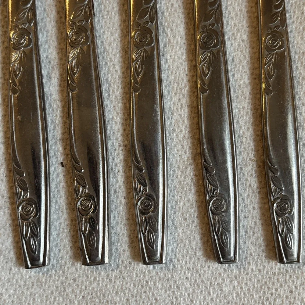 ROSEMERE DINNER KNIFE SOLID HANDLE BY IMPERIAL INTERNATIONAL STAINLESS LOT OF 5
